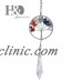 H&D Colorful Stones Life Tree Suncatcher Round Shape Pendant Car Decor Gifts   392094114120